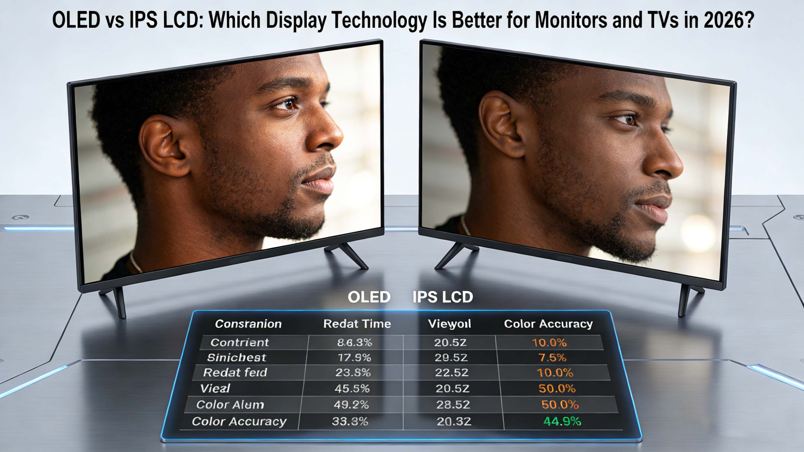 OLED vs. IPS LCD: Welche Displaytechnologie ist 2026 besser für Monitore und Fernseher?